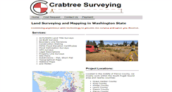 Desktop Screenshot of crabtreesurveying.com